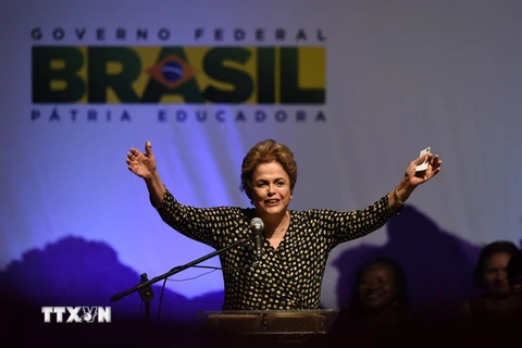 Tổng thống Brazil Dilma Rousseff. (Ảnh: AFP/TTXVN)