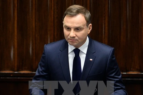 Tổng thống Ba Lan Andrzej Duda. (Nguồn: AFP/TTXVN)