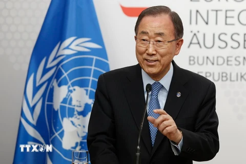 Tổng thư ký Liên hợp quốc Ban Ki-moon. (Ảnh: AFP/TTXVN)