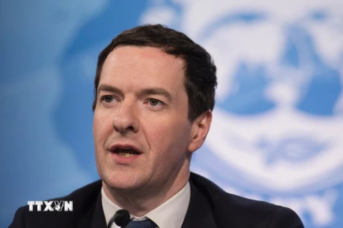 Bộ trưởng Tài chính Anh George Osborne. (Ảnh: AFP/TTXVN)