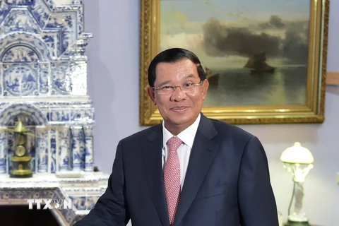 Thủ tướng Campuchia Hun Sen. (Ảnh: EPA/TTXVN)