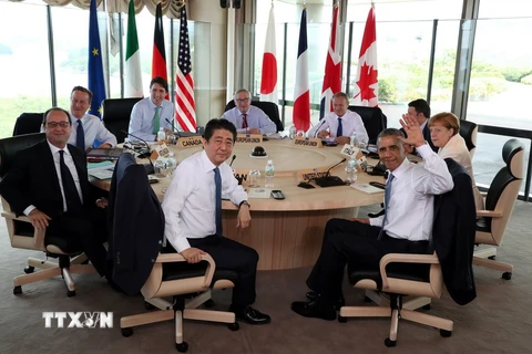 Các nhà lãnh đạo G7 và Liên minh châu Âu. (Ảnh: EPA/TTXVN)