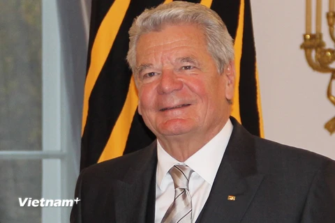 Tổng thống Joachim Gauck được đa số dân chúng Đức ủng hộ tái cử. (Ảnh: Mạnh Hùng/Vietnam+)