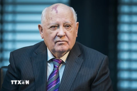 Cựu Tổng thống Liên Xô Mikhail Gorbachev. (Ảnh: AFP/TTXVN)