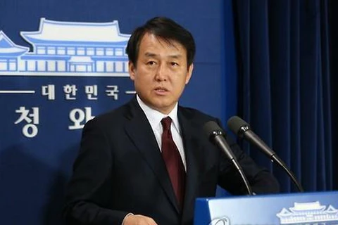 Người phát ngôn của Văn phòng Tổng thống Hàn Quốc Jeong Yeon-guk. (Nguồn: Yonhap)