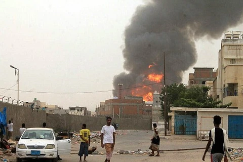 Một cuộc không kích ở Yemen. (Nguồn: AFP/Getty Image)