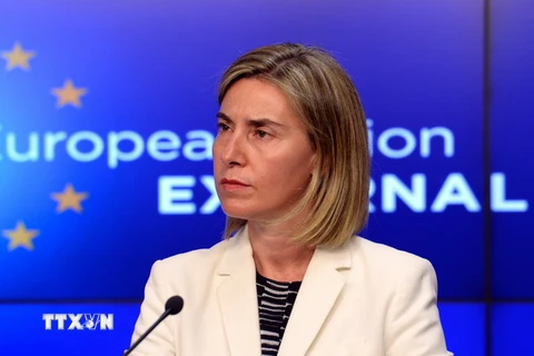Đại diện cấp cao về chính sách an ninh và đối ngoại của EU Federica Mogherini. (Ảnh: AFP/TTXVN)