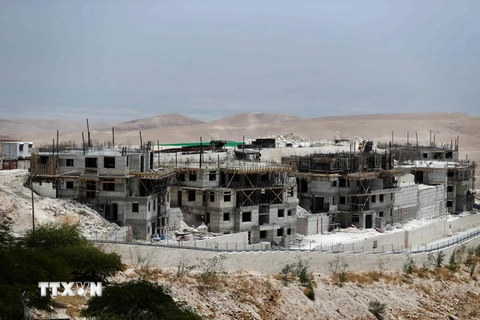 Khu định cư Do Thái Maale Adumim đang trong quá trình xây dựng ở đông Jerusalem ngày 4/7. (Ảnh: AFP/TTXVN)