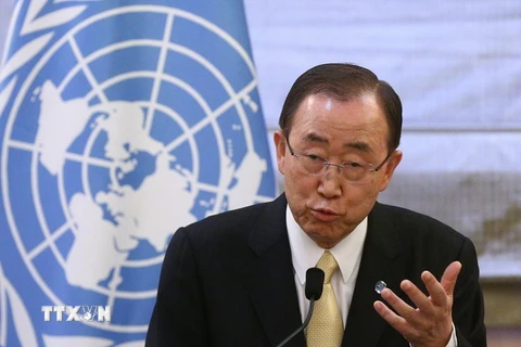 Tổng thư ký Liên hợp quốc Ban Ki-moon. (Ảnh: EPA/TTXVN)