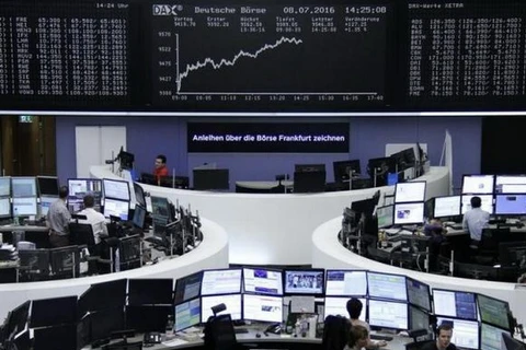 Chỉ số giá cổ phiếu DAX của thị trường chứng khoán Frankfurt, tại Đức, ngày 8/6 vừa qua. (Nguồn: Reuters)