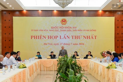 Chủ nhiệm Ủy ban Phan Thanh Bình phát biểu tại Phiên họp. (Nguồn: quochoi.vn)