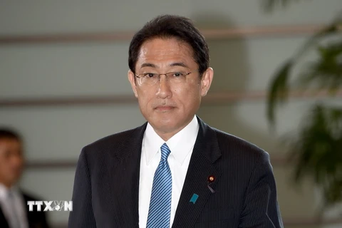 Ngoại trưởng Nhật Bản Fumio Kishida ở thủ đô Tokyo ngày 3/8 vừa qua. (Ảnh: AFP/TTXVN)
