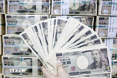 Đồng yen Nhật Bản. (Ảnh: EPA/TTXVN)