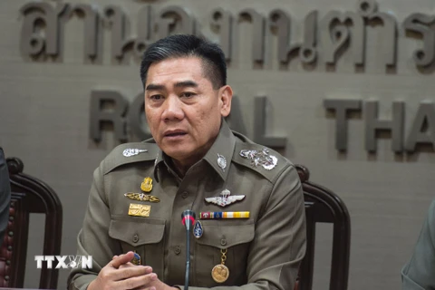 Tư lệnh cảnh sát quốc gia Thái Lan Chakthip Chaijinda. (Ảnh: AFP/TTXVN) 