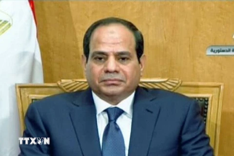 Tổng thống Ai Cập Abdel-Fattah El-Sisi. (Ảnh: AFP/TTXVN)