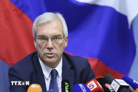 Đại sứ Liên bang Nga tại NATO Alexander Grushko. (Ảnh: AFP/TTXVN)