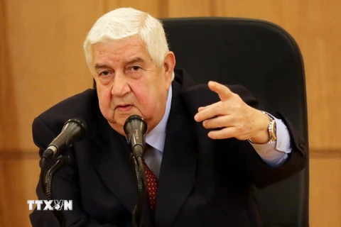 Ngoại trưởng Syria Walid Muallem. (Ảnh: AFP/TTXVN)