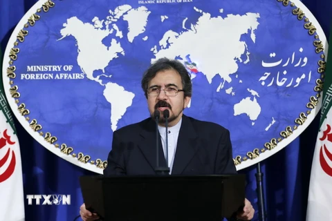 Người phát ngôn Bộ Ngoại giao Iran Bahram Qasemi. (Ảnh: AFP/TTXVN)