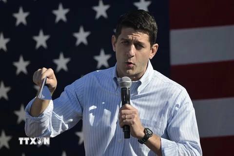 Chủ tịch Hạ viện Mỹ Paul Ryan. (Ảnh: AFP/TTXVN)