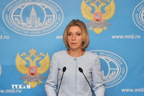 Phát ngôn viên Bộ Ngoại giao Nga Maria Zakharova. (Ảnh: Sputnik/AFPTTXVN)
