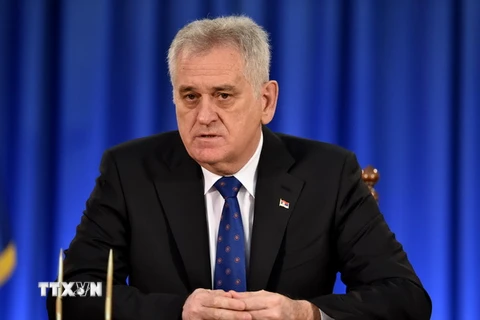 Tổng thống Serbia Tomislav Nikolic. (Ảnh: AFP/TTXVN)
