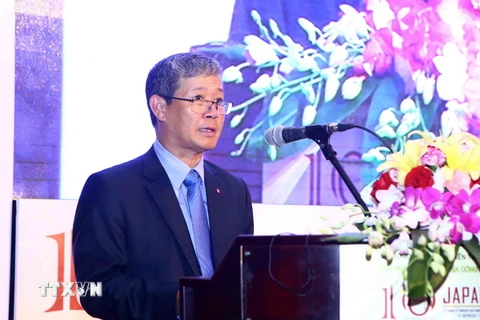 Thứ trưởng Bộ Thông tin và Truyền thông Nguyễn Thành Hưng phát biểu. (Ảnh: Minh Quyết/TTXVN)