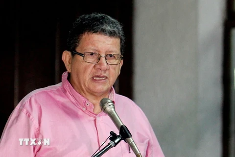 Tư lệnh nhóm Lực lượng Vũ trang Cách mạng Colombia (FARC) Pablo Catatumbo. (Ảnh: AFP/TTXVN)