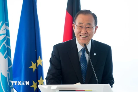 Tổng thư k​ý Liên hợp quốc Ban Ki-moon. (Ảnh: AFP/TTXVN)