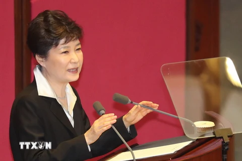 Tổng thống Hàn Quốc Park Geun-hye. (Ảnh: Yonhap/TTXVN)