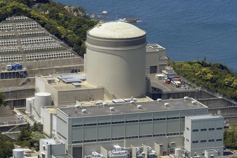 Lò phản ứng số 3 tại Nhà máy điện hạt nhân Mihama của Công ty Điện lực Kansai - KEPCO. (Nguồn: Kyodo)