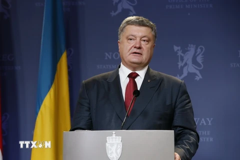 Tổng thống Ukraine Petro Poroshenko. (Ảnh: AFP/TTXVN)