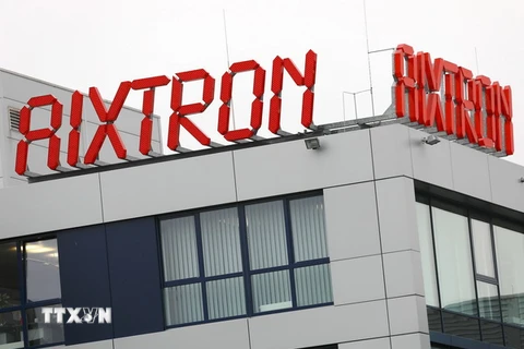 Trụ sở công ty điện tử Aixtron ở Herzogenrath, Đức. (Ảnh: AFP/TTXVN) 