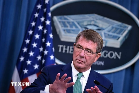 Bộ trưởng Quốc phòng Mỹ Ashton Carter. (Ảnh: AFP/TTXVN)