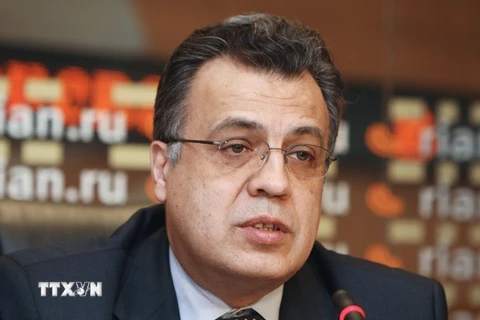 Đại sứ Liên bang Nga tại Thổ Nhĩ Kỳ Andrey Karlov. (Ảnh: THX/Sputnik/TTXVN)