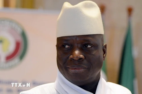 Tổng thống mãn nhiệm Gambia Yahya Jammeh. (Ảnh: AFP/TTXVN)