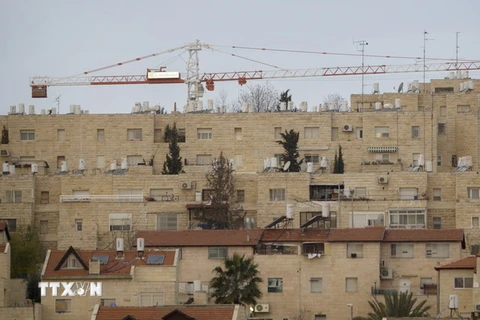 Khu định cư cho người Do Thái ở Jerusalem ngày 16/1/2011. (Ảnh: AP/TTXVN) 