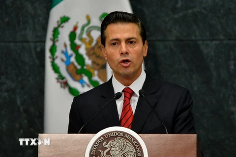 Tổng thống Mexico Enrique Pena Nieto. (Ảnh: AFP/TTXVN)