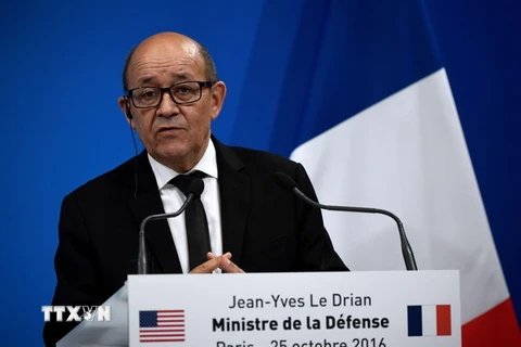 Bộ trưởng Quốc phòng Pháp Jean-Yves. (Ảnh: AFP/TTXVN)