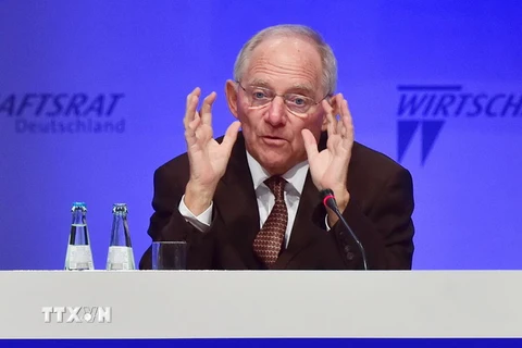 Bộ trưởng Tài chính Đức Wolfgang Schaeuble. (Ảnh: AFP/TTXVN)