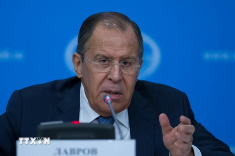 Ngoại trưởng Nga Sergey Lavrov. (Ảnh: THX/TTXVN)