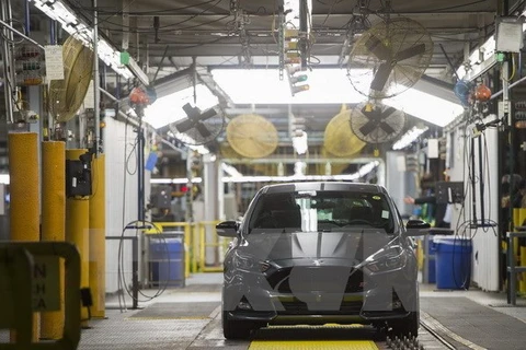 Một xưởng lắp ráp xe Ford Focus tại Wayne, bang Michigan, Mỹ. (Nguồn: AFP/TTXVN)