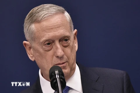 Bộ trưởng Quốc phòng Mỹ James Mattis. (Ảnh: AFP/TTXVN)