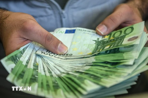 Đồng euro. (Ảnh: AFP/TTXVN) 