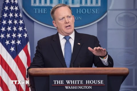 Thư ký báo chí Nhà Trắng Sean Spicer. (Ảnh: AFP/TTXVN)