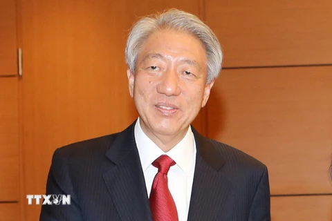 Phó Thủ tướng, Bộ trưởng điều phối an ninh quốc gia Singapore Tiêu Chí Hiền. (Ảnh: Trọng Đức/TTXVN)