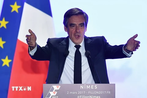Ứng cử viên Francois Fillon. (Ảnh: AFP/TTXVN)