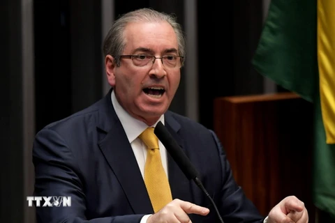 Cựu Chủ tịch Hạ viện Eduardo Cunha. (Ảnh: AFP/TTXVN)