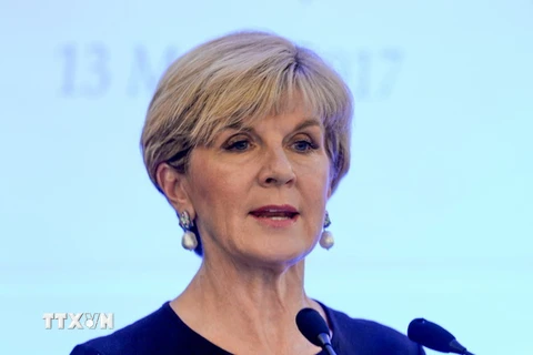 Ngoại trưởng Australia Julia Bishop. (Ảnh: AFP/TTXVN)
