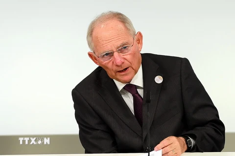 Bộ trưởng Tài chính Đức Wolfgang Schaeuble. (Ảnh: THX/TTXVN)