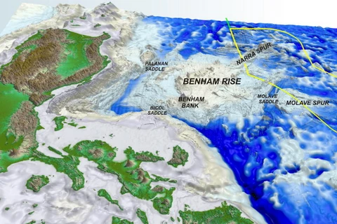 Khu vực Benham Rise ở vùng biển phía Đông Philippines. (Nguồn: philstar.com)